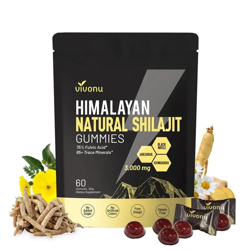 Gommes Énergétiques Shilajit de l'Himalaya BN